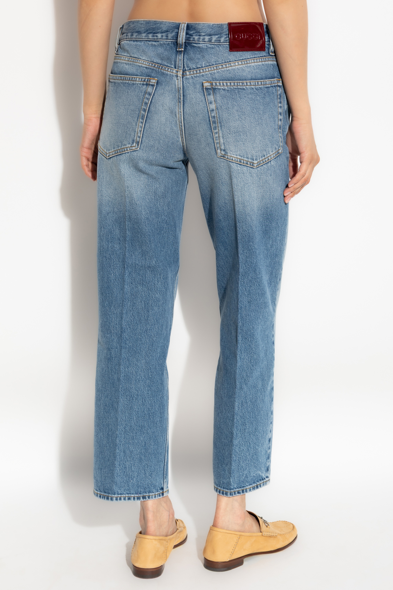 パンツ GUCCI Women Straight Pants 816478XDC7X Blue 786389_ZAM7G_9082_001_100_0000